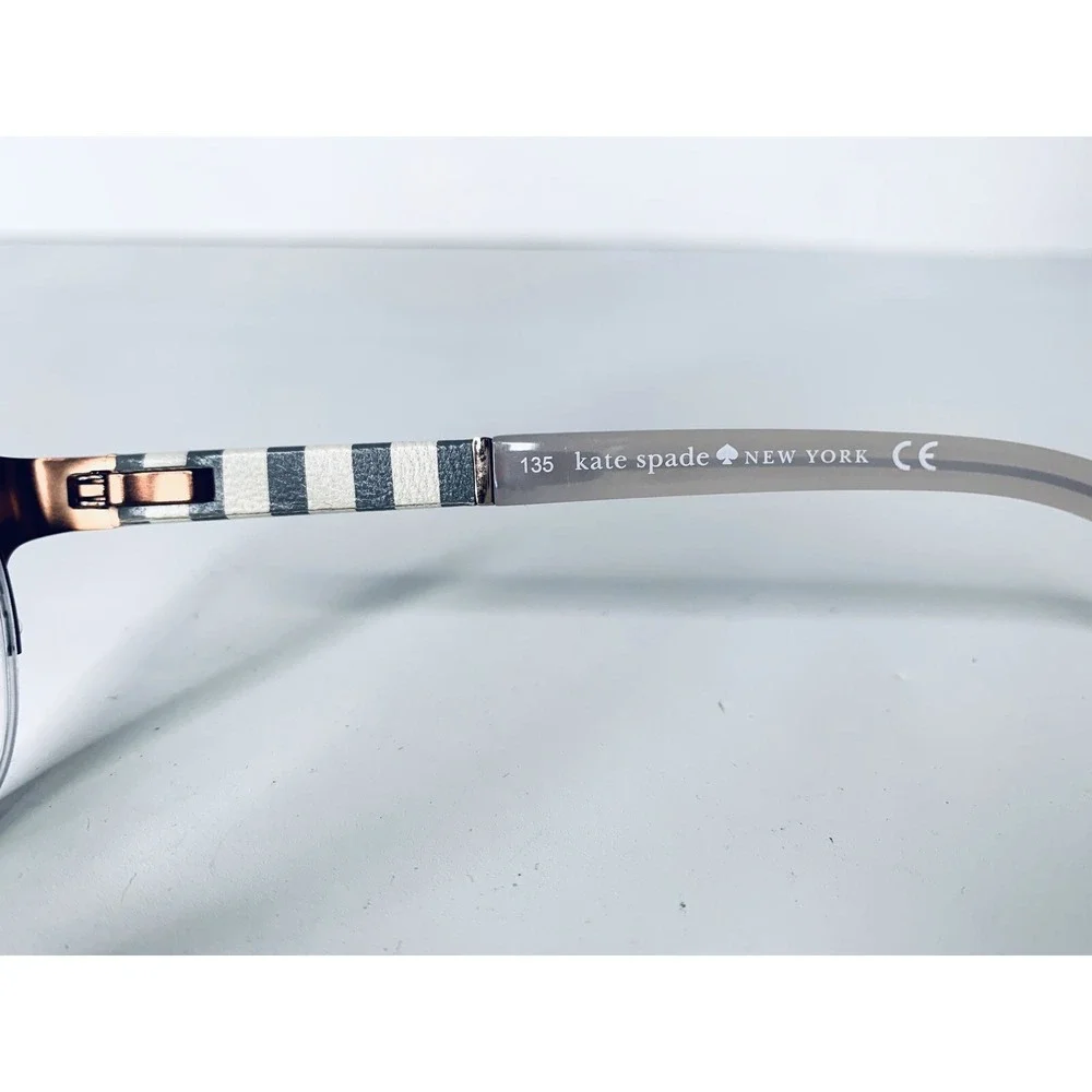 Kate Spade NY Bronze Metal Half Rim Cat Eye Glasses Valary 0W94 135 51 16